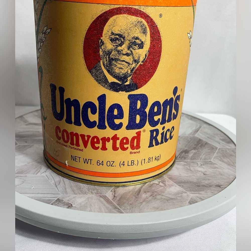 Vintage 1985 Uncle Ben’s Converted Rice Tin 64oz – Replica of 1947 Packaging - Picture 2 of 10